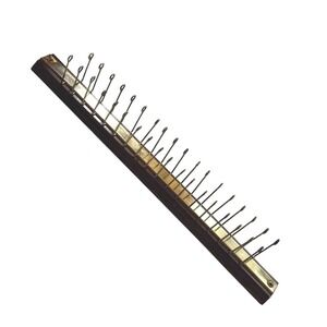 Tie Hanger Mens OS Brown 36 Hook Wall Mount Wood Metal Rack